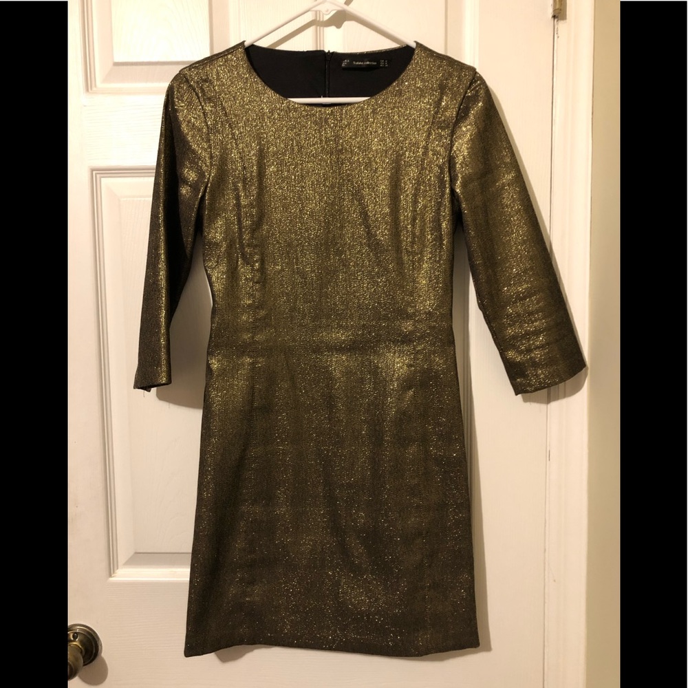 Gold Zara Mini Dress